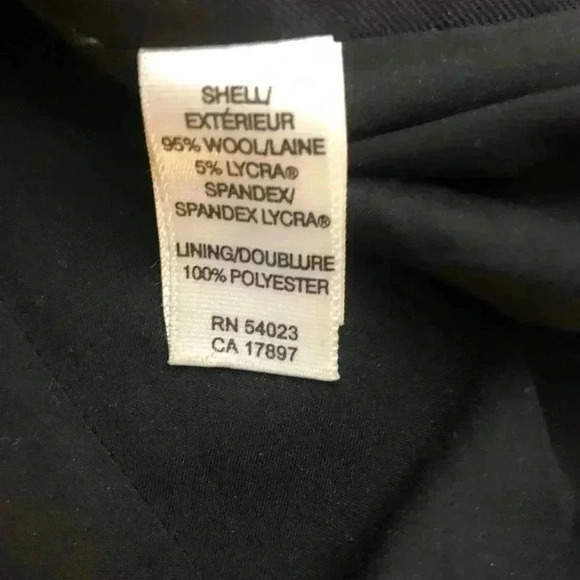 Banana Republic Black Straight Wide Leg Cuffed 6 - Picture 7 of 9